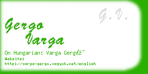 gergo varga business card